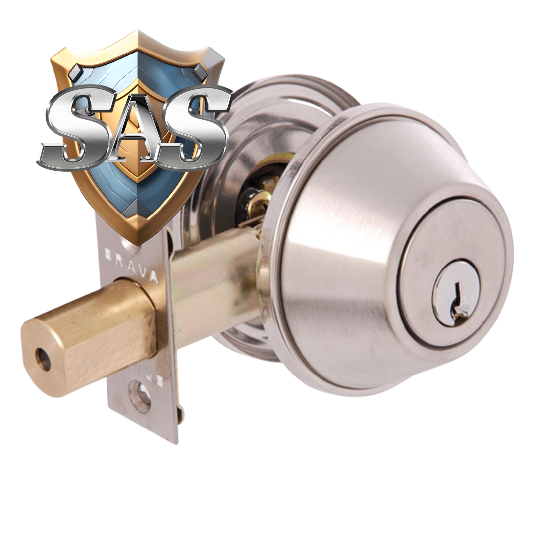 BRAVA Urban Deadbolt Double Cylinder LW4 Profile KD Satin Stainless Steel - D362B