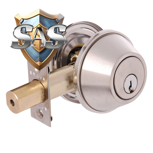 BRAVA Urban Deadbolt Double Cylinder LW4 Profile KD Satin Stainless Steel - D362B