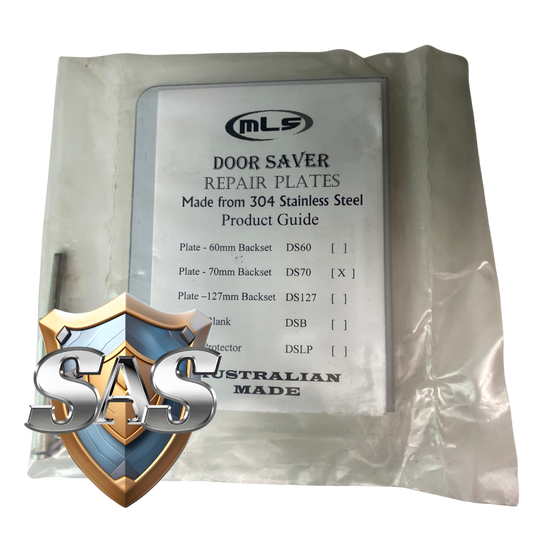 MLS Door Saver Plate 304 Stainless Steel 70mm Backset - DS70