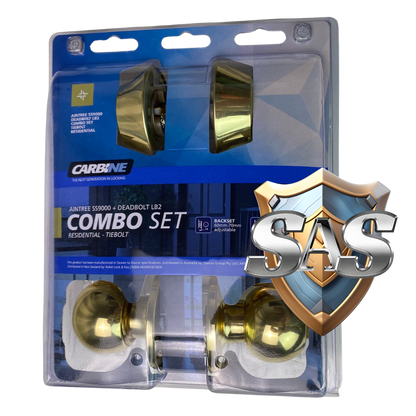 Carbine Aintree SS9000 Tiebolt LB2 Combination Deadbolt, Combo Set - 