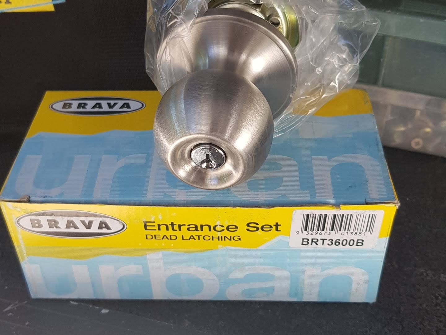 Supplied and Fitted* - BRAVA BRT3600B Urban Tiebolt Entrance Knob Set - Safe and Sound Locksmiths