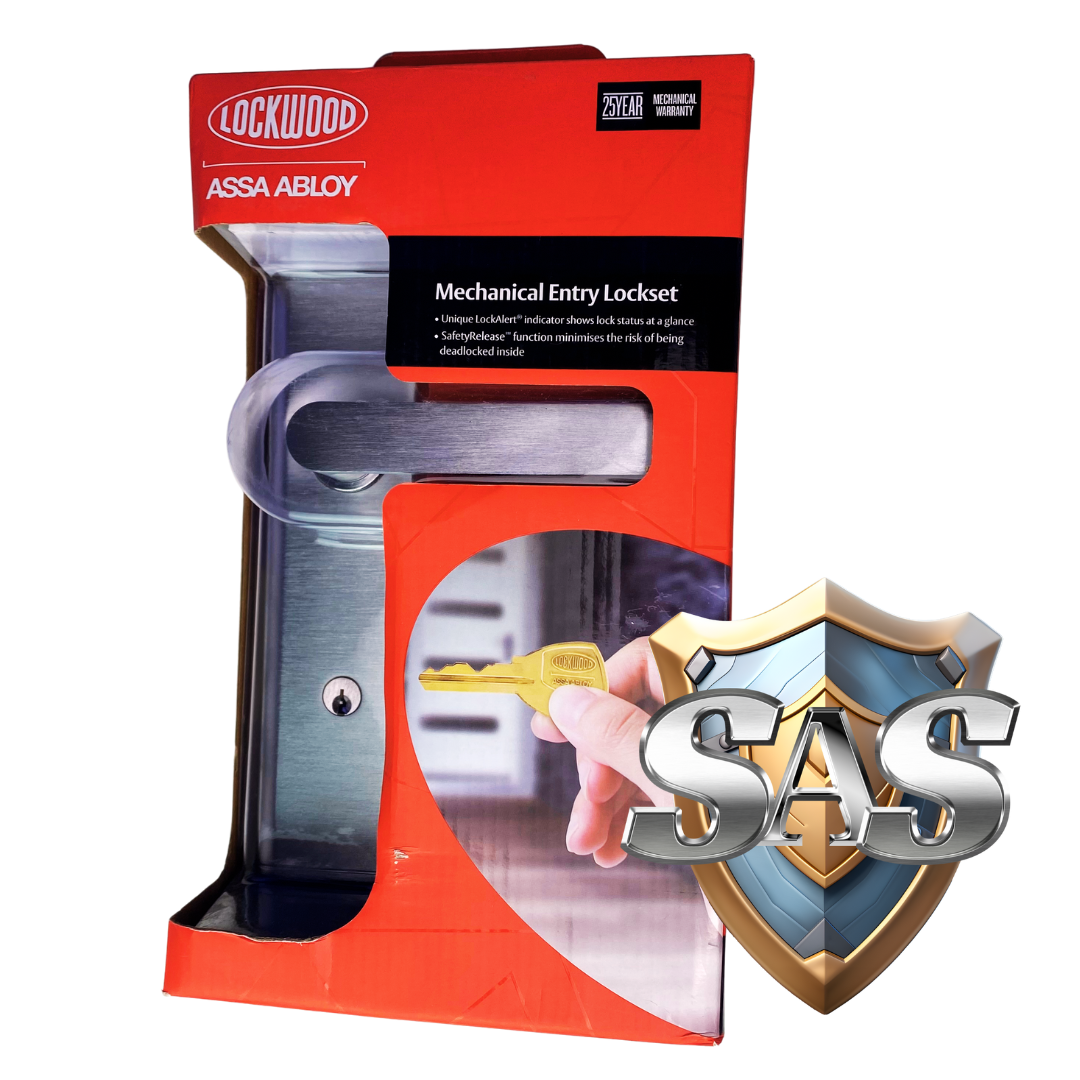 Lockwood NXV12 Nexion Vision Entrance Lockset Satin Chrome - NXV12/1L3SC