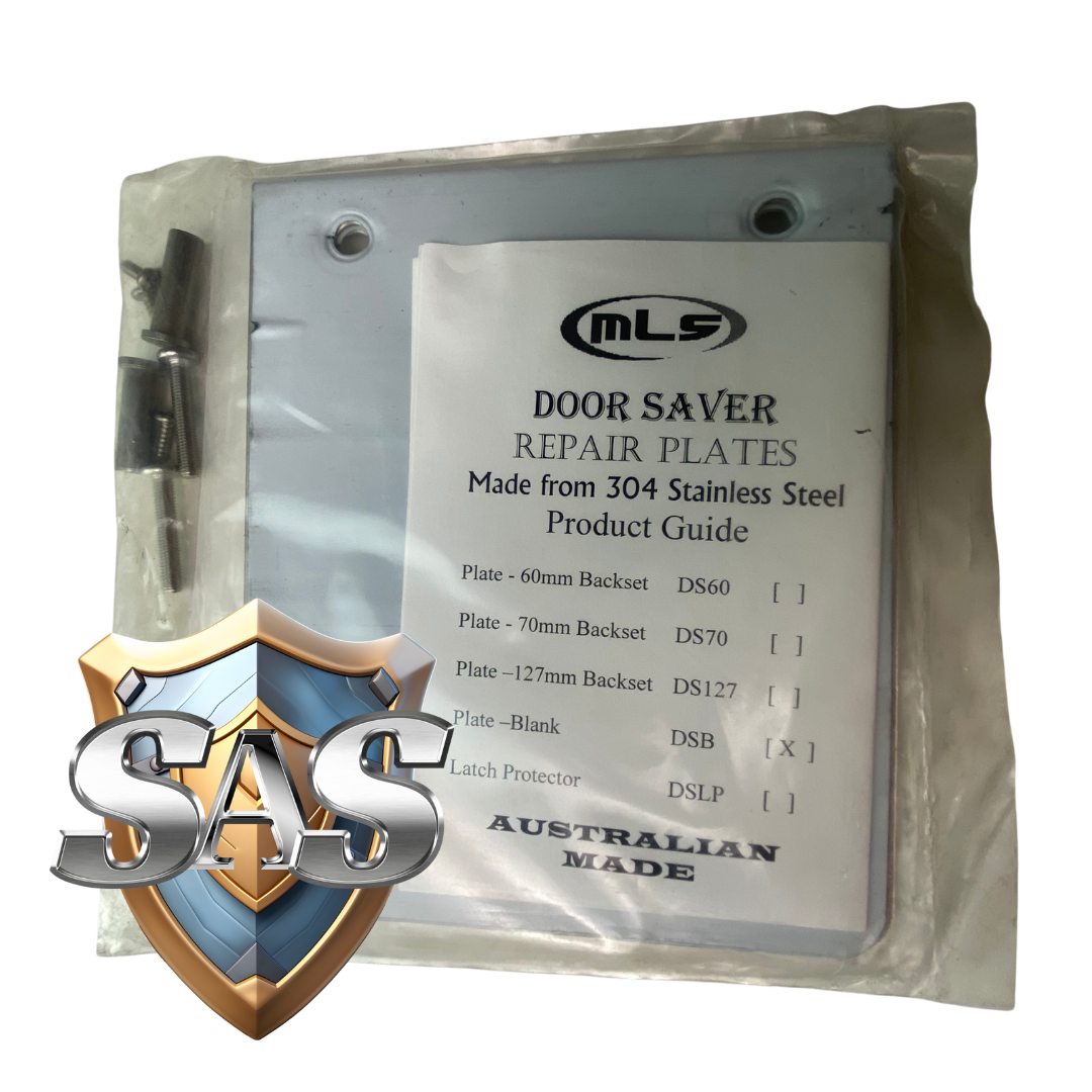 MLS Door Saver Plate 304 Stainless Steel Blank Door Plate - DS70