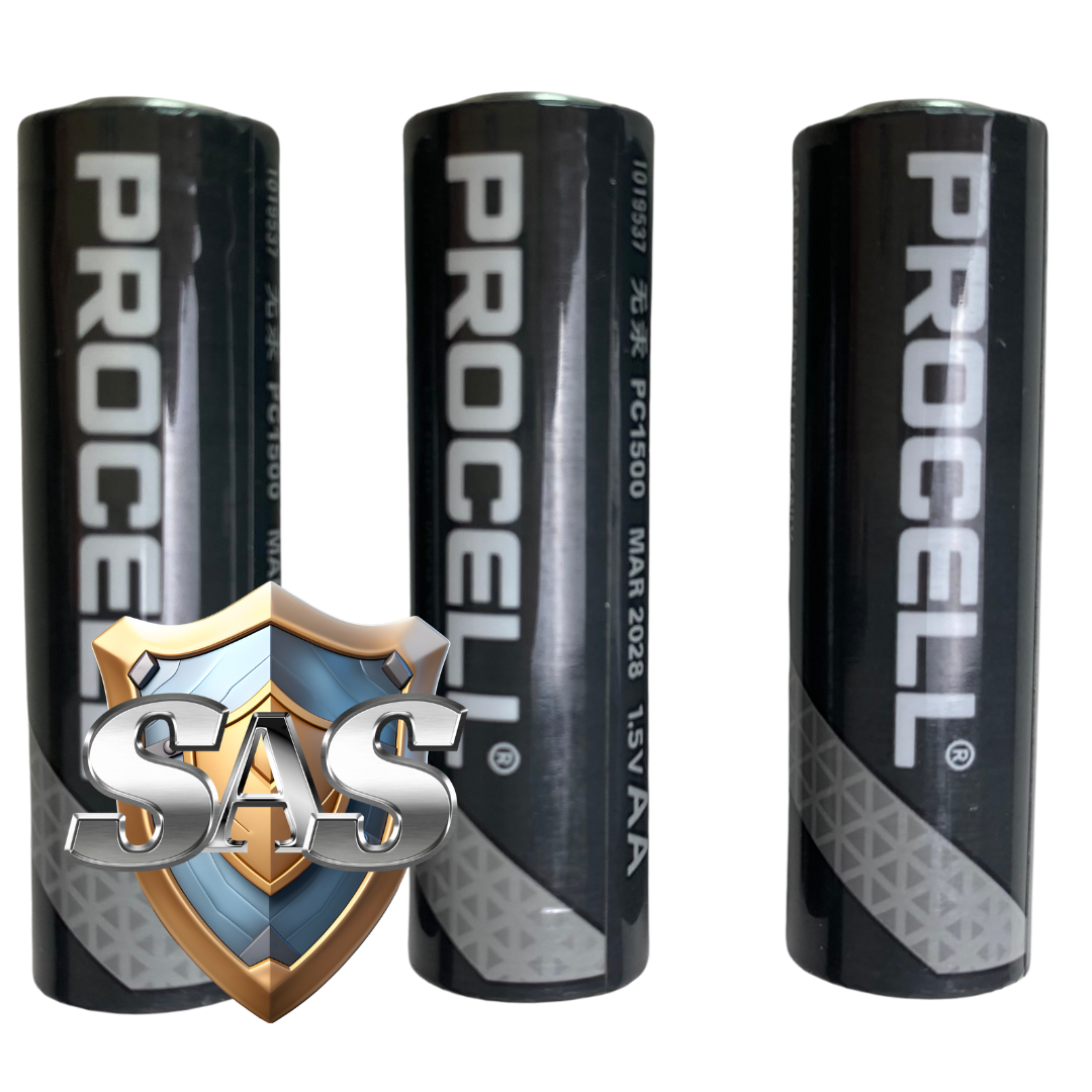 Procell (By Duracell) Alkaline Constant AA industrial batteries are ideal for powering low drain professional devices